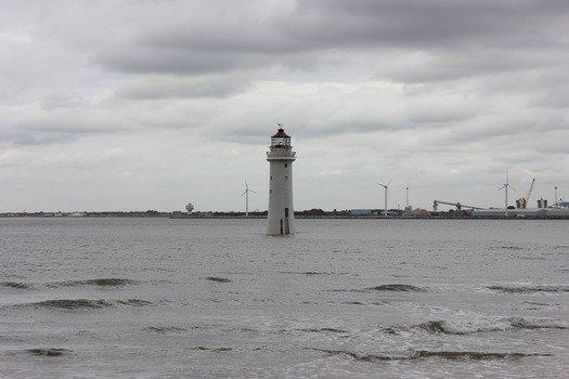 landscape of lighthouse in the water