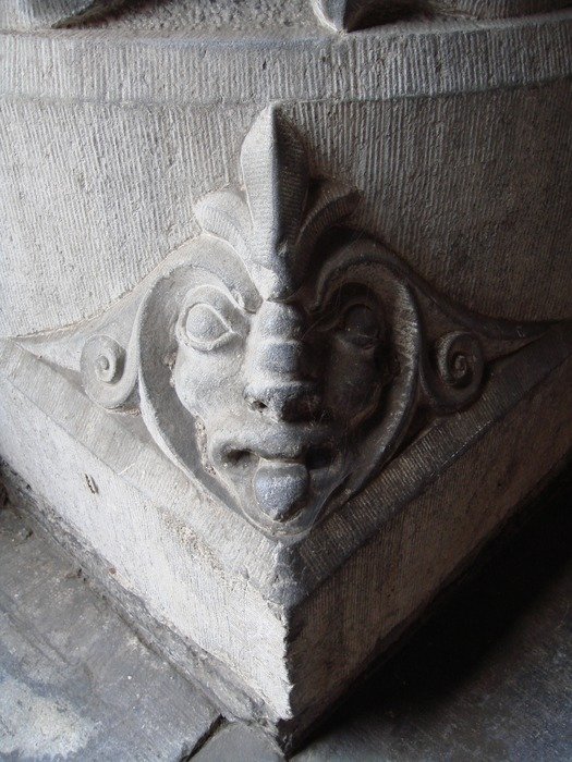 gargoyle on the wall in belgium