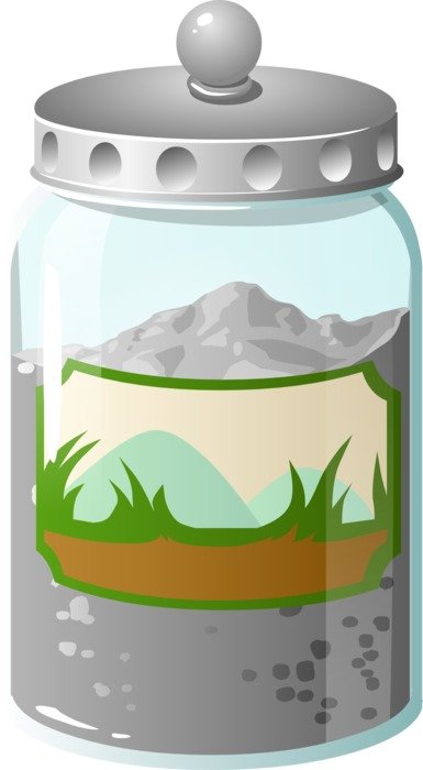 sand filled container