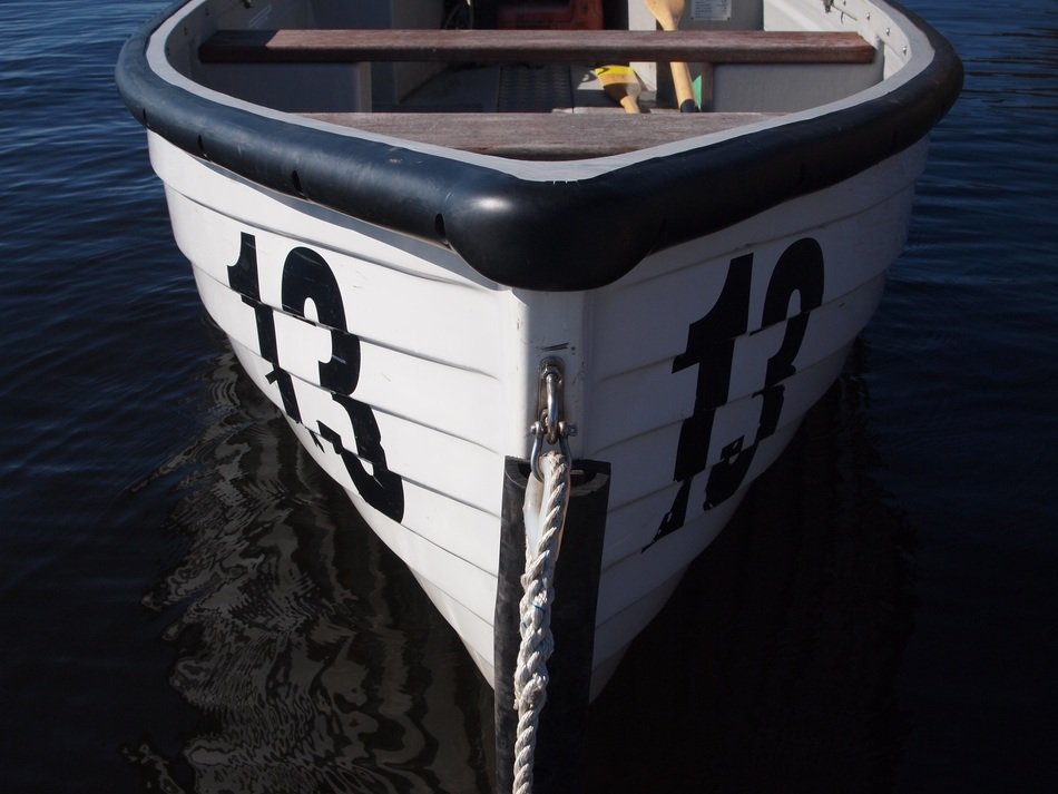 Rowing on the boat