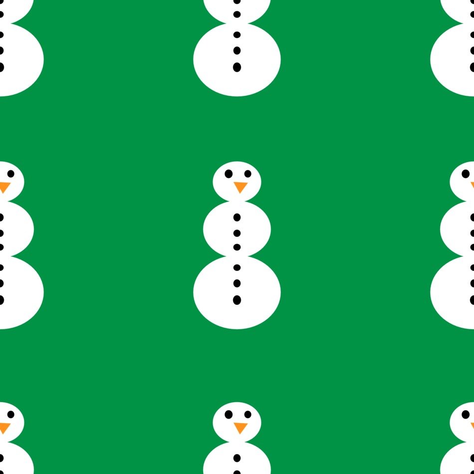 drawn snowmen on the package