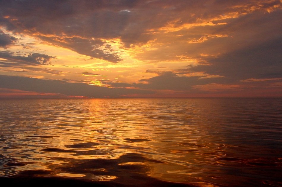 tender seascape at twilight