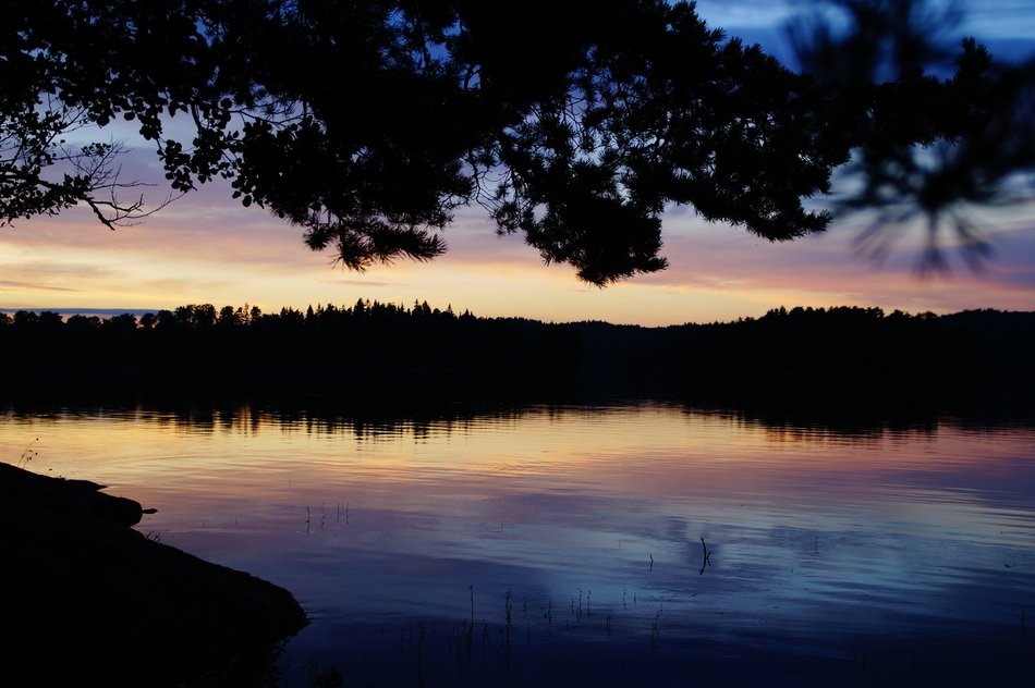 evening sky in Sweden