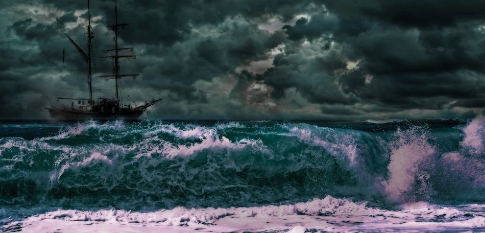 image of the dramatic situation at sea