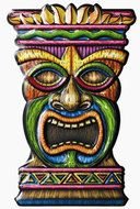 Colorful Tiki Party clipart