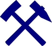 Mining In Blue At Clkercom Vector Online Royalty