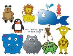 Clipart of cartoon Cute animals