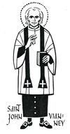 painted catholic priest Saint John