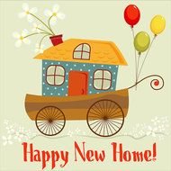 "Happy New Home" clipart