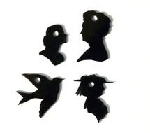 gallery of black silhouettes