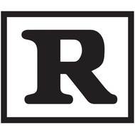 black letter R in square