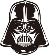 Clipart of a Star Wars Darth Vader Head