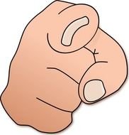 Pointing Down Hand Panda Free Images N2