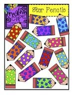 clipart with colored pencils
