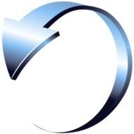 double arrow on a black background