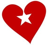 clipart of the heart and star