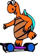 sketch of a turtle on a skateboard