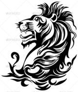 Lions Head Vector