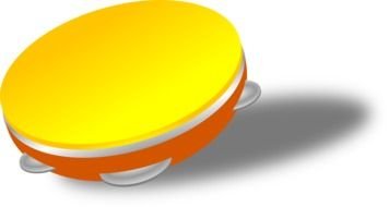 cartoon Tambourine drawing