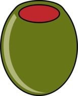 painted dark green olive
