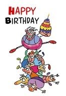 drawing happy birthday card