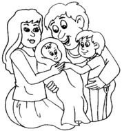 Baby Coloring Pages Coloringpagesabccom