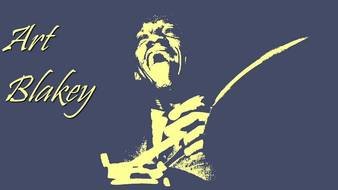 art blakey on a black background