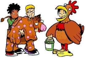 children in costumes