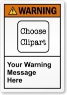 clipart of the Ansi Warning sign