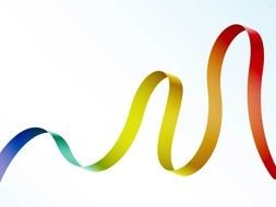 long colorful ribbon