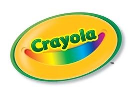 Crayola, colorful logo with shadow