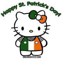 Happy St Patrick's Day with Hello Kitty