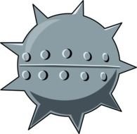 Cartoon Sea Mine At Clkercom Vector Online