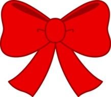 red bow as a picture for clipart