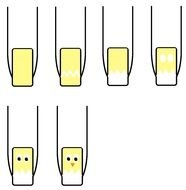 easter eggs as a nail design