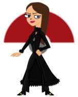 picture of a woman in a black dress