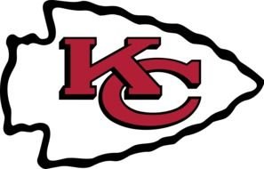 red and black Kansas City Chiefs Football Logo
