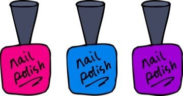 nail polishes as a picture for clipart