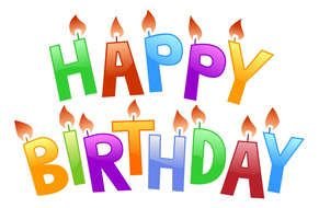 happy birthday for clipart