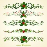 Ornamentos De Navidad Para Encabezado Illustrator Gratis