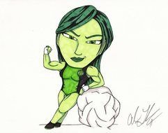 Green Lantern drawing