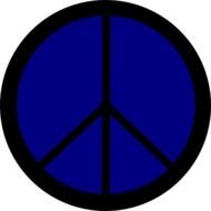 Navy Blue Peace Symbol 12 Svg Scalable Vector Graphics Peacesymbol