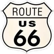 Route us 66 Sign drawing