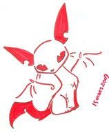 red animal drawing