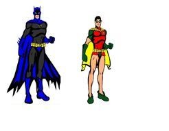 Batman And Robin freinds drawing