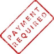 Faded Payment Required Stamp At Clkercom Vector
