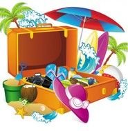 Vacation Suitcase drawing