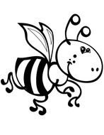 Artistic Bumblebee Illustration Coloring Page Download &amp; Print
