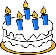 Birthday Cake Candles Number One Candle