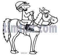 Race Horsedgd Colouring Pages